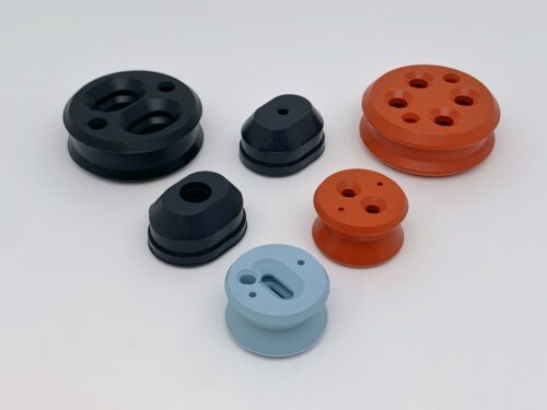 Grommets in Red, Black and Blue Grommets in Red, Black and Blue
